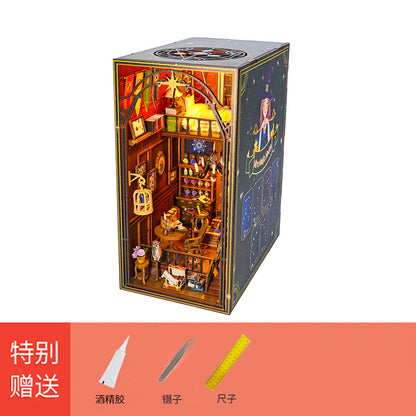 DIY Cottage Puzzle Assembly Magic Series Buckle Book Standing Doll House Science and Education 3D Puzzle Manufacturers Wholesale